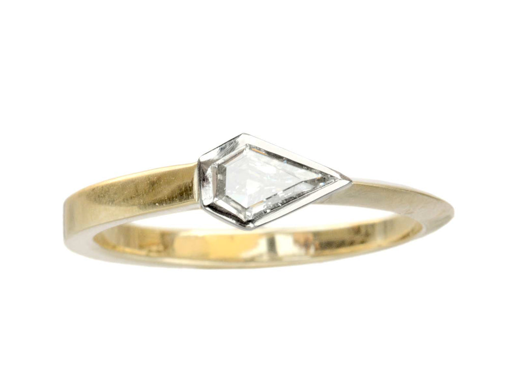 EB 0.27ct Shield Ring (on white background)