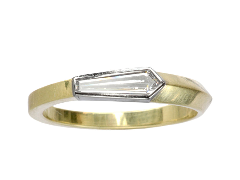EB 0.29ct Asymmetrical Bullet Ring (on white background)
