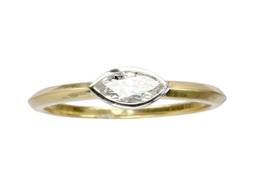 EB 0.30ct Marquise Diamond Ring (on white background)
