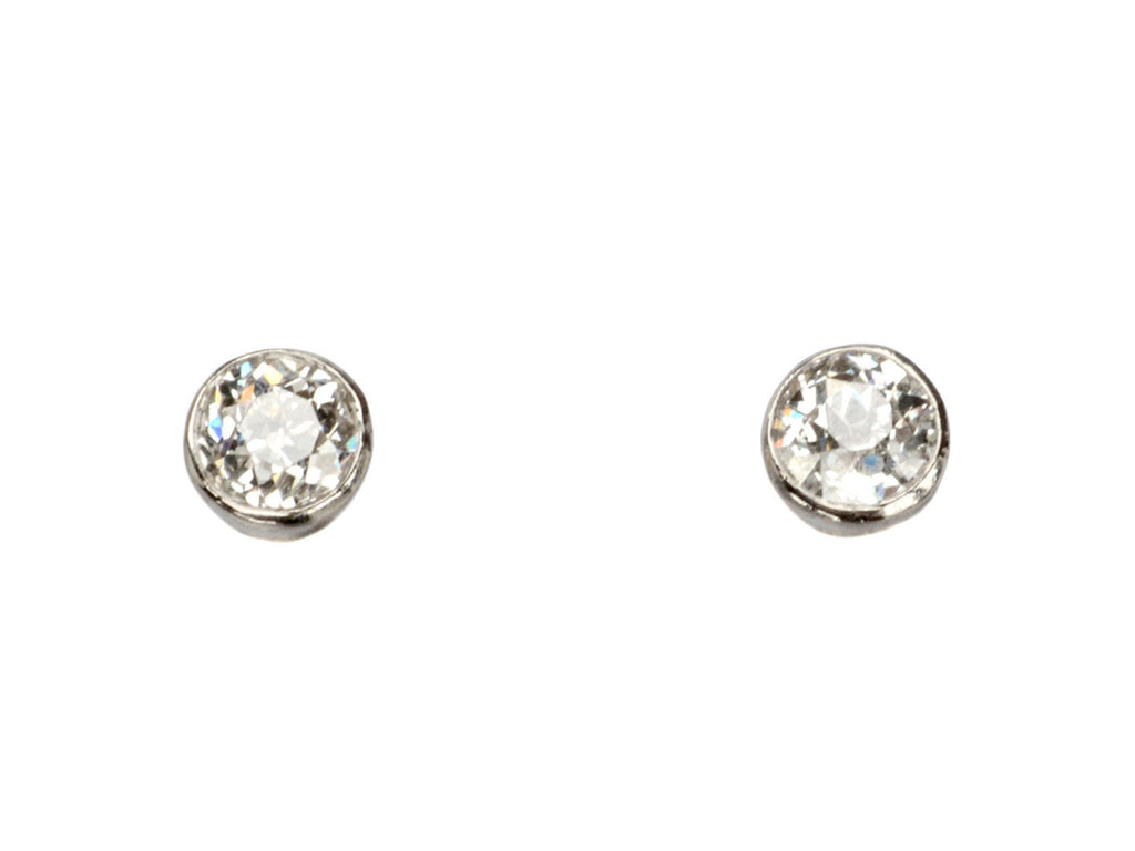 EB Old Cut Diamond Studs (on white background)
