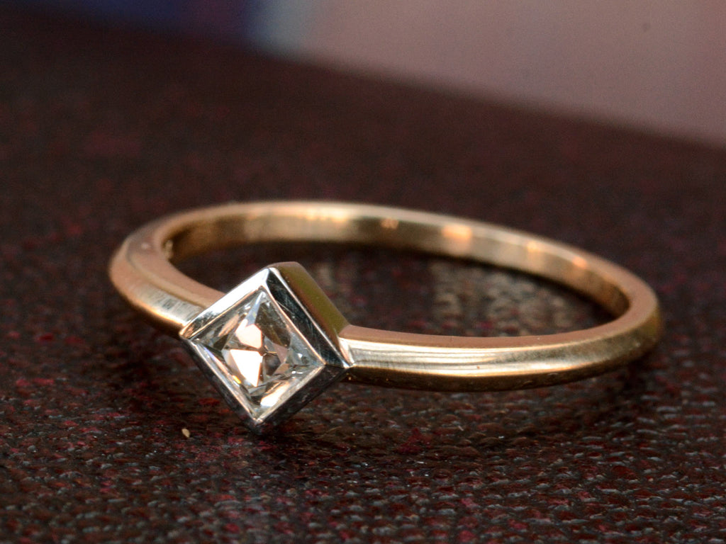 EB 0.31ct French Cut Diamond Engagement Ring