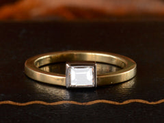 EB 0.33ct Rectangular Step Cut Diamond Ring
