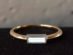 EB 0.33ct Rectangular Diamond Ring