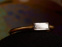 thumbnail of EB 0.35ct Rectangular Ring (side view)