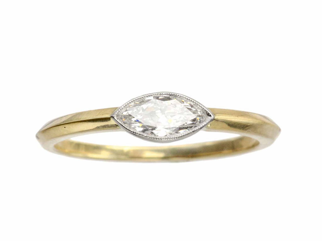 EB 0.35ct Marquise Diamond Ring (on white background)