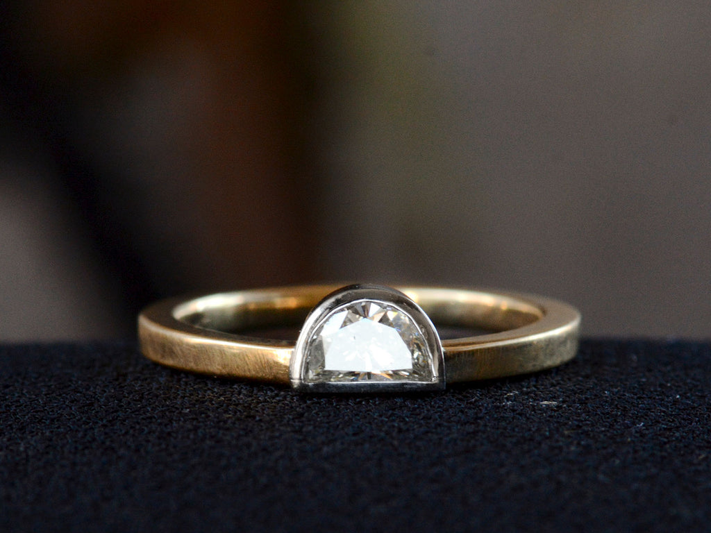 EB 0.37ct Half Moon Diamond Ring – Erie Basin