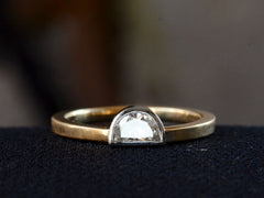 EB 0.37ct Half Moon Diamond Ring