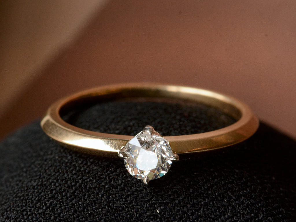 EB 0.38ct Old European Cut Diamond Engagement Ring