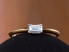 EB 0.40ct Emerald Cut Diamond Engagement Ring
