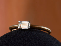 EB 0.40ct Emerald Cut Diamond Engagement Ring