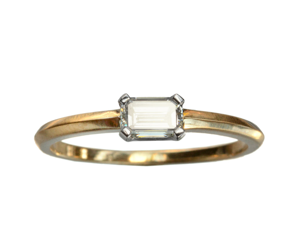 EB 0.40ct Emerald Cut Diamond (on white background)