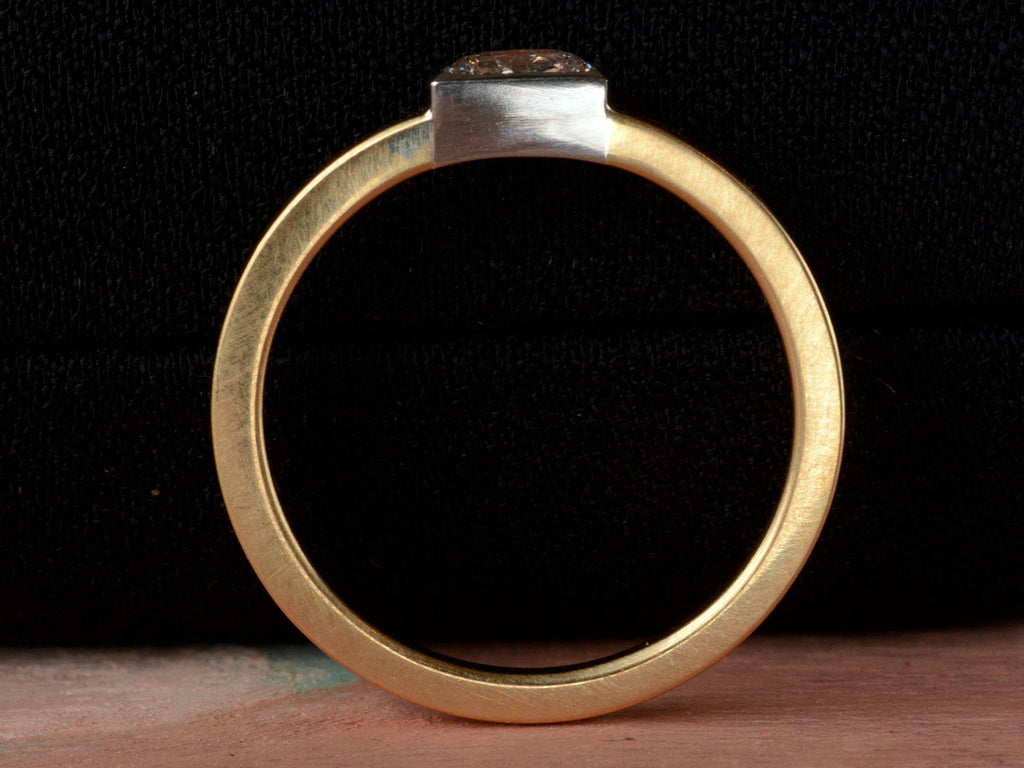EB 0.40ct Half Moon Cut Diamond Ring