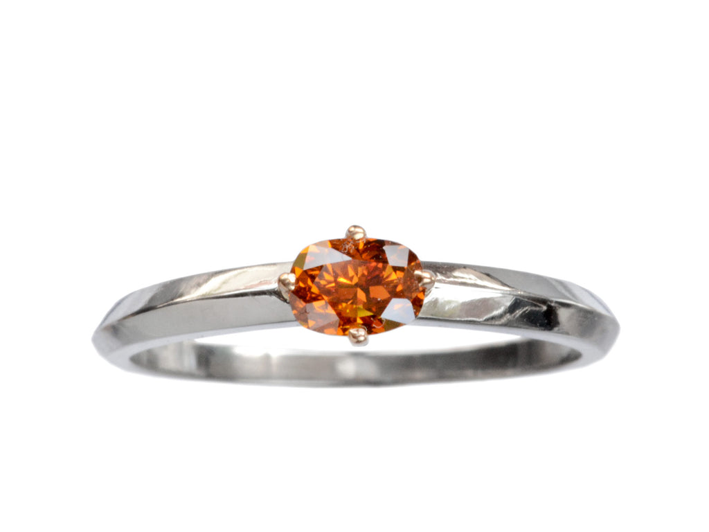 EB 0.40ct Orange Diamond Ring (on white background)