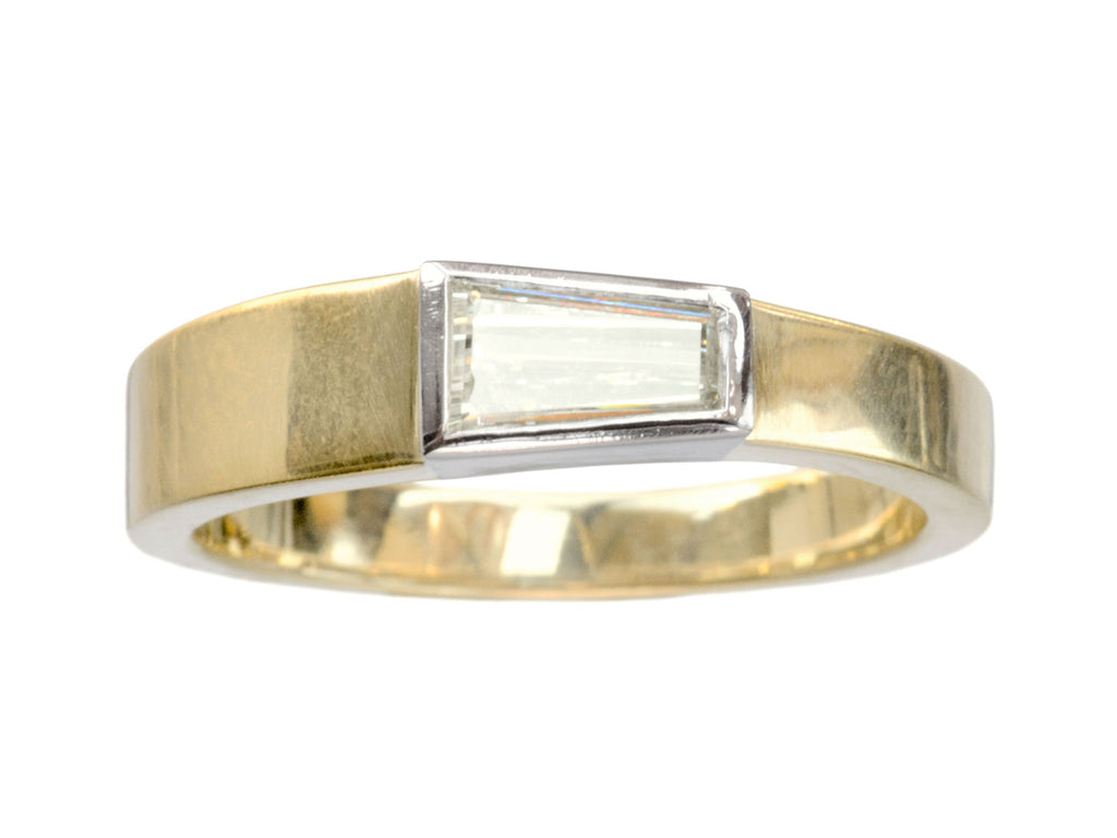 EB 0.42ct Tapered Diamond Ring (on white background)
