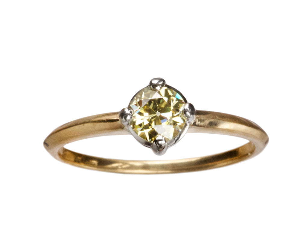 EB 0.43ct Yellow Diamond (on white background)