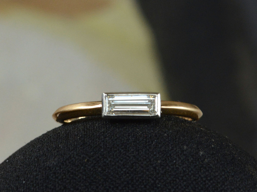 EB 0.44ct Rectangular Diamond Ring