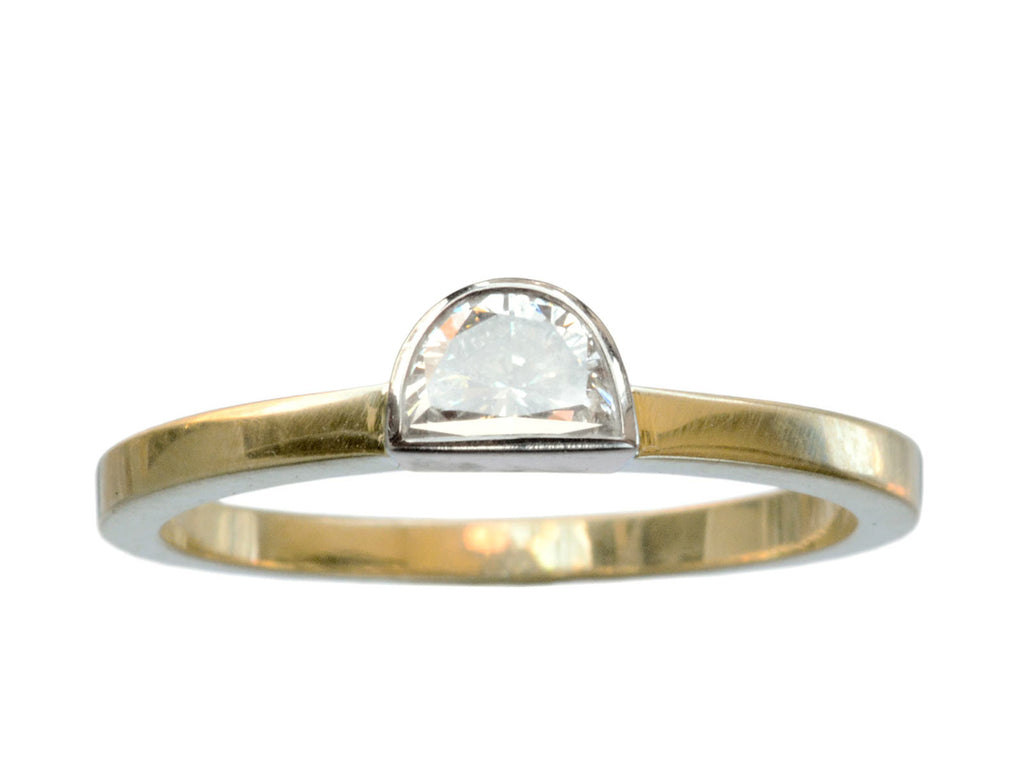 EB 0.45ct Half Moon Ring (on white background)