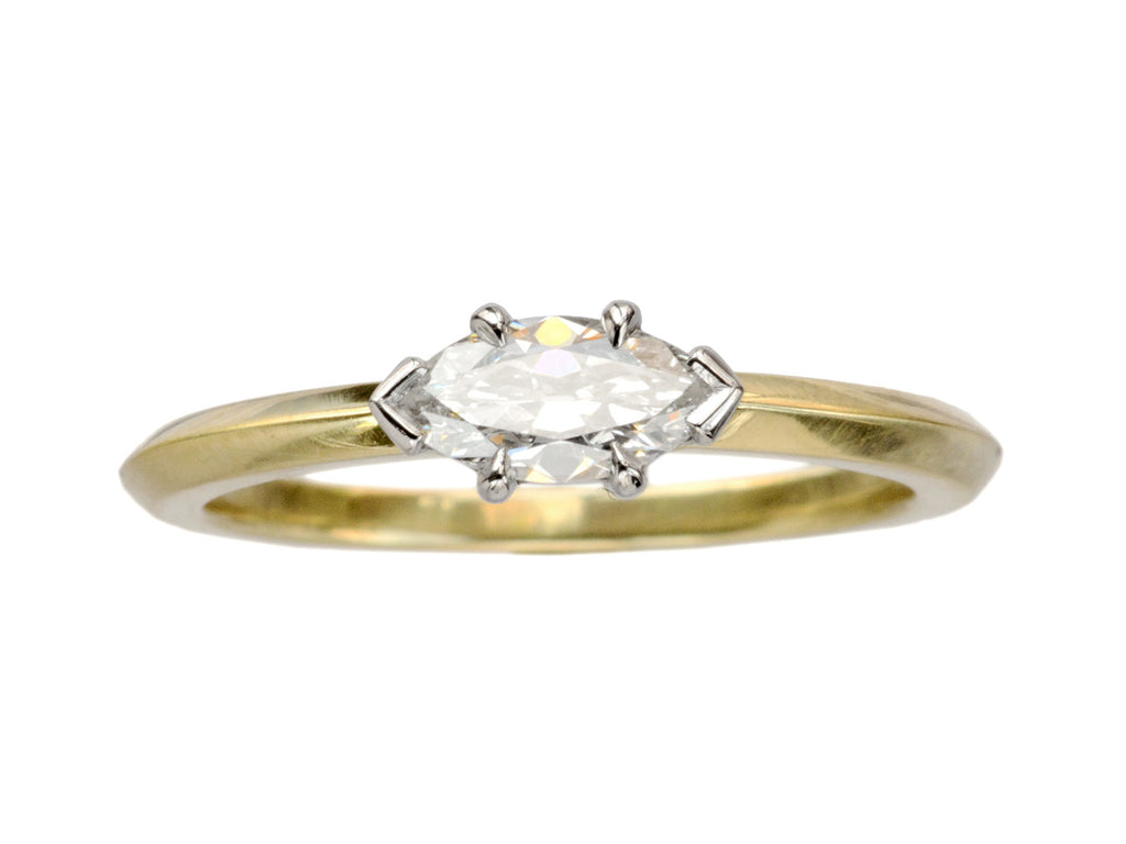 EB 0.45ct Marquise Diamond Ring (on white background)
