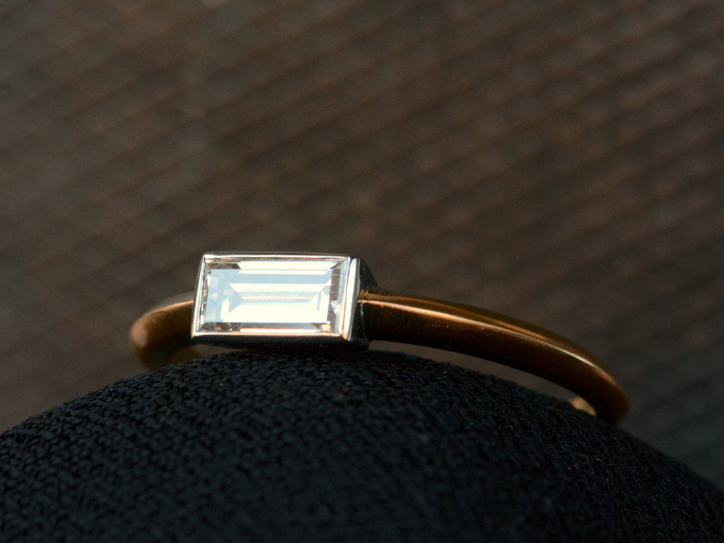 EB 0.46ct Rectangular Diamond Engagement Ring
