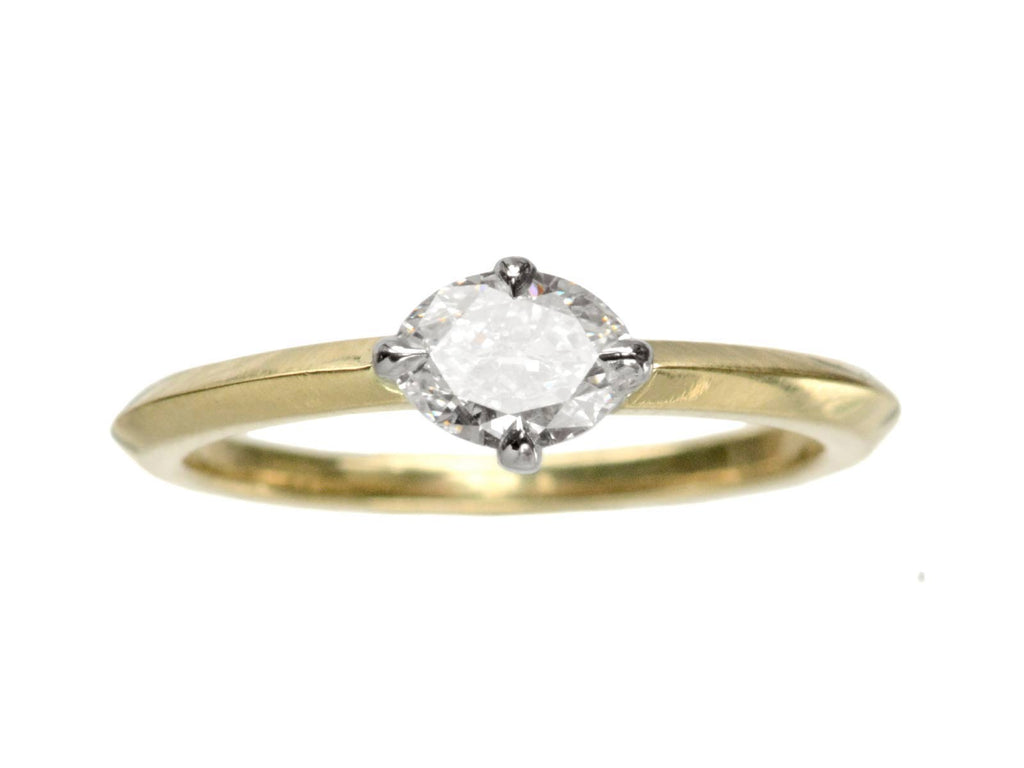 EB 0.47ct Oval Diamond Ring (on white background)