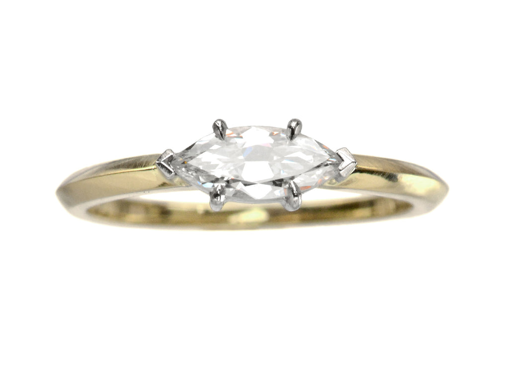 EB 0.48ct Marquise Diamond Ring (on white background)