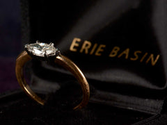 EB 0.48ct Old Cut Marquise Diamond Engagement Ring
