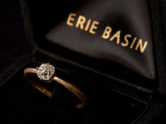 EB 0.49ct Old Mine Cut Diamond Solitaire Engagement Ring