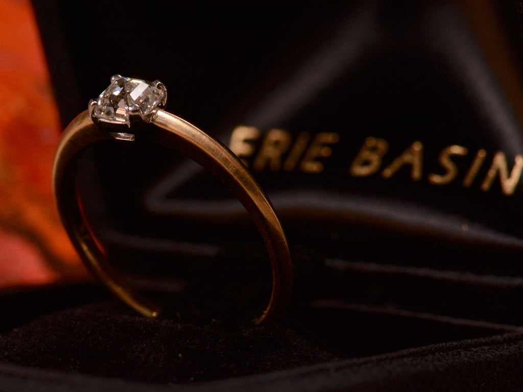 EB 0.50ct Asscher Cut Diamond Engagement Ring
