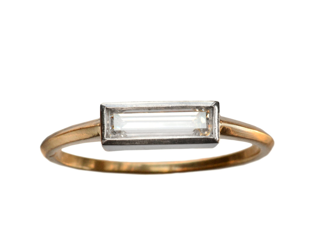 EB Rectangular Diamond Ring (on white background)