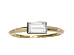 EB East-West 0.51ct Rectangular Diamond Engagement Ring