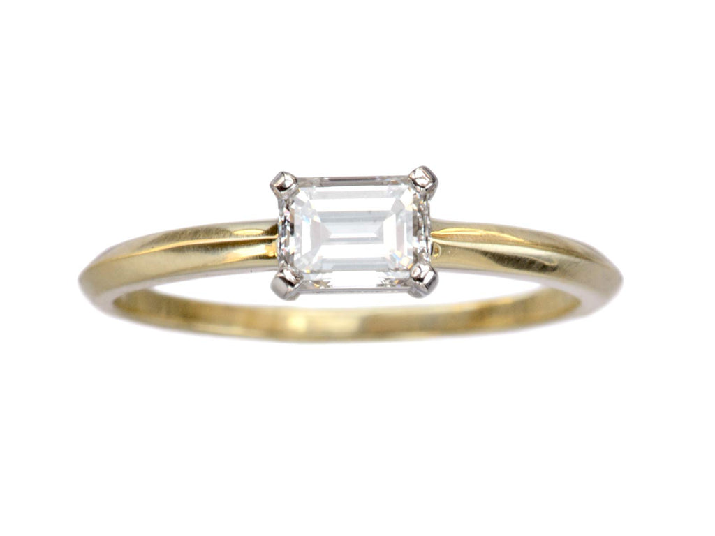 EB 0.51ct Emerald Cut Ring (on white background)