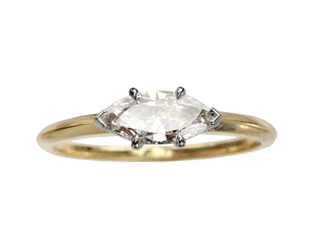 EB 0.51ct Marquise Cut Ring (on white background)