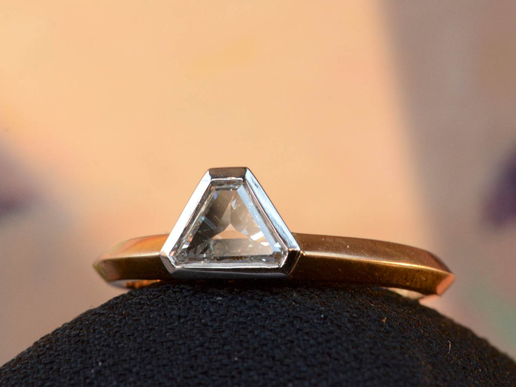 EB 0.54ct Triangular Cut Diamond Engagement Ring