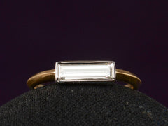 EB East-West 0.55ct Rectangular Cut Diamond Engagement Ring