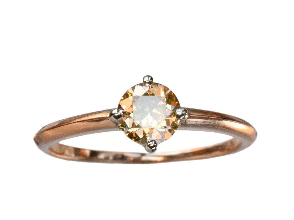 EB 0.55ct Yellow-Brown Diamond (on white background)