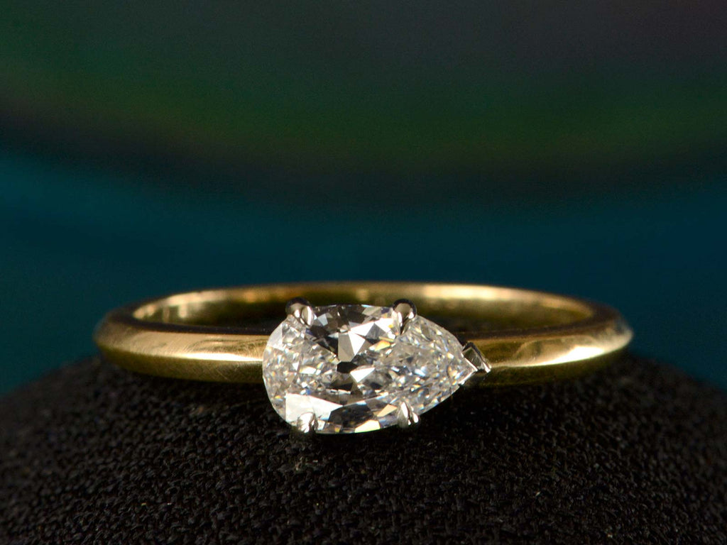 EB 0.55ct Pear Diamond Ring