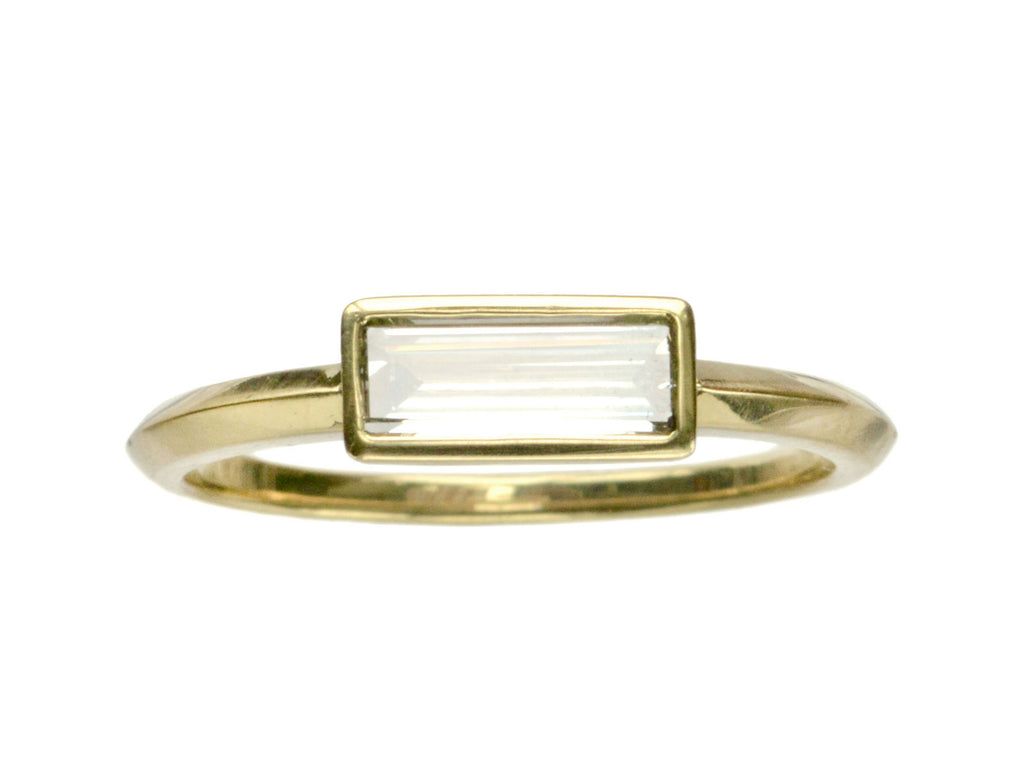 EB 0.55ct Rectangular Diamond Ring (on white background)