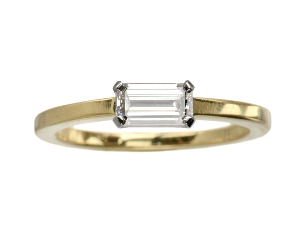 EB 0.58ct Emerald Cut Ring (on white background)