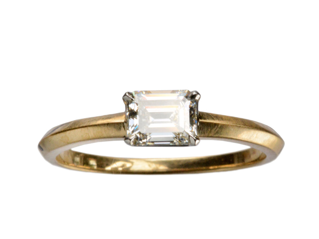 EB 0.58ct Emerald Cut Ring (on white background)