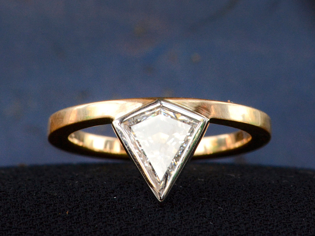 EB 0.58ct Kite Shaped Diamond Engagement Ring