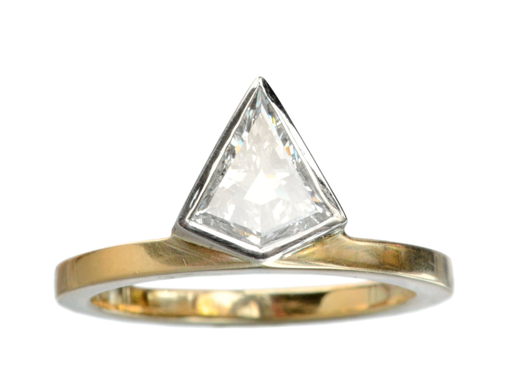 EB 0.58ct Kite Diamond Ring  (on white background)