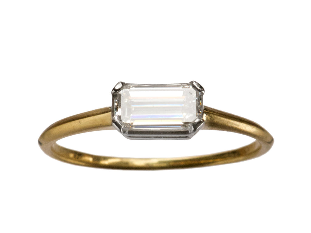 EB 0.59ct Emerald Cut Diamond (on white background)