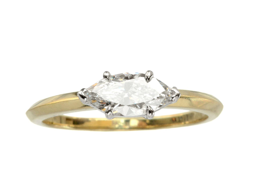 EB 0.59ct Marquise Diamond Ring (on white background)