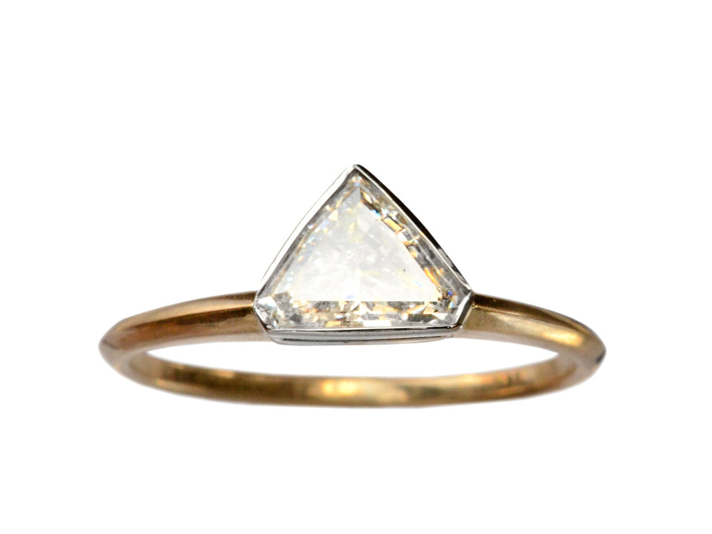 EB 0.63ct Triangular Diamond Ring (on white background)