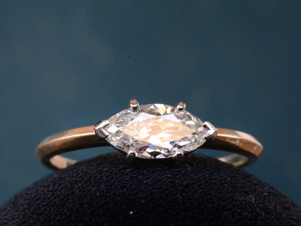 EB 0.65ct Marquise Ring (on dark background)