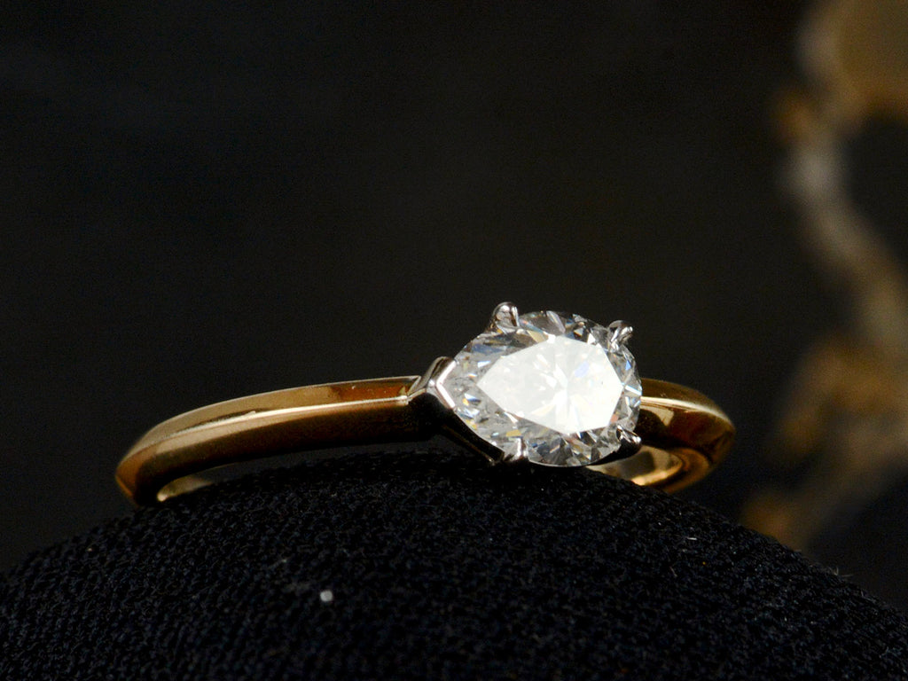 EB 0.65ct Pear Diamond Engagement Ring