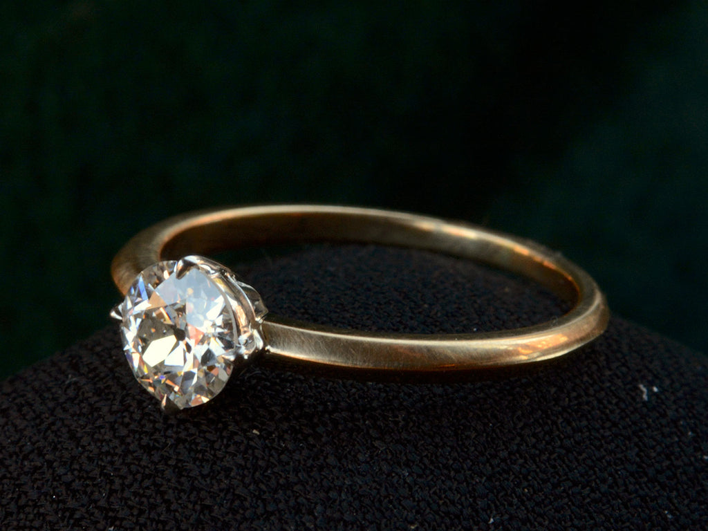 EB 0.67ct Old European Cut Diamond Engagement Ring