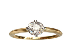 EB 0.67ct Old Mine Cut Diamond Engagement Ring