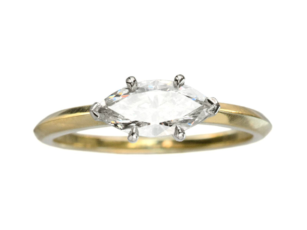 EB 0.69ct Marquise Diamond Ring (on white background)