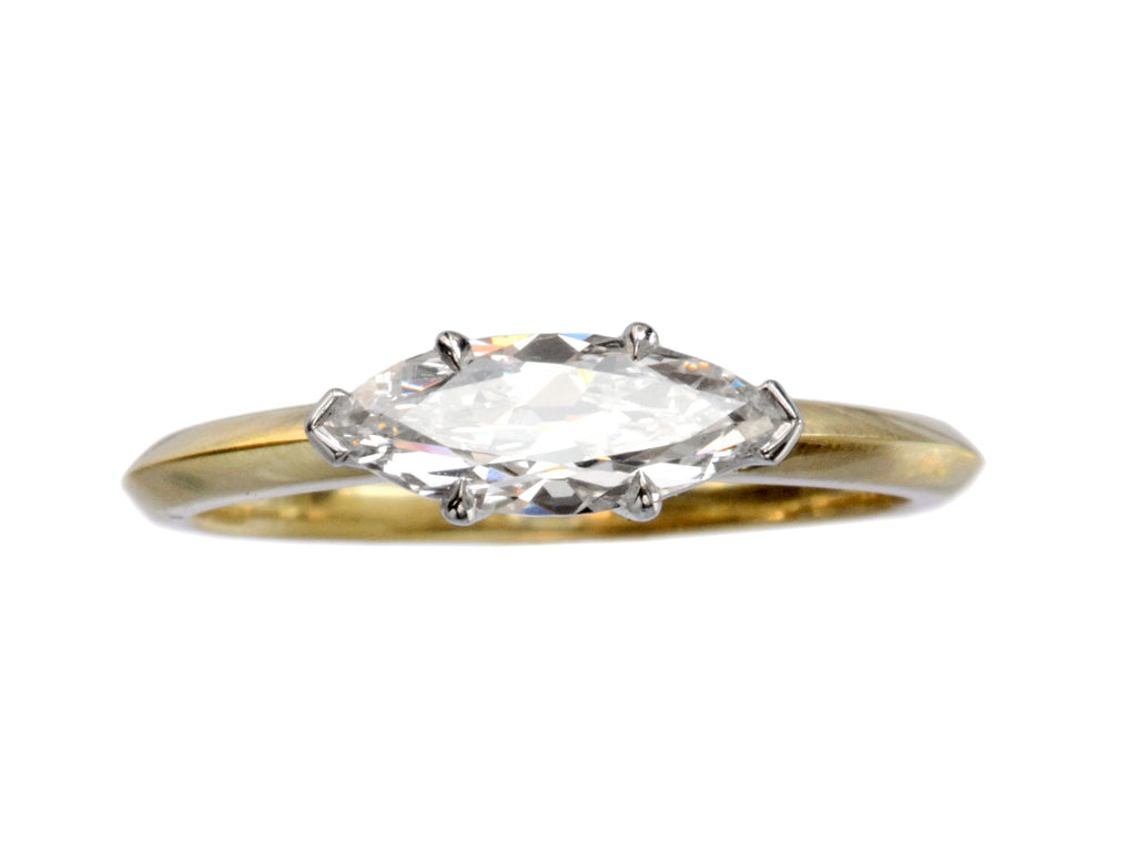 EB 0.70ct Marquise Cut Ring (on white background)